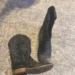 Classic Black Western Cowboy Boots